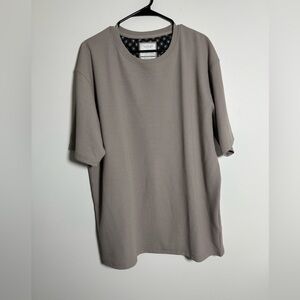 Cactus Man Ricky Singh Waffle Knit Tee XL Taupe Relaxed Fit